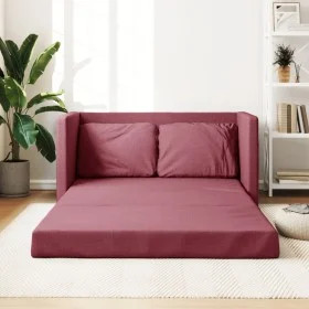 Sofá cama de suelo 2 en 1 tela rojo tinto 112x174x55 cm by , Sofas - Ref: Foro24-353967, Price: 192,75 €, Discount: %