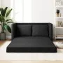 Sofá cama de suelo 2 en 1 cuero sintético negro 112x174x55 cm by , Sofas - Ref: Foro24-353973, Price: 216,25 €, Discount: %