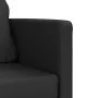 Sofá cama de suelo 2 en 1 cuero sintético negro 112x174x55 cm by , Sofas - Ref: Foro24-353973, Price: 216,25 €, Discount: %