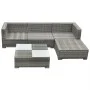 5-teiliges Gartenmöbel-Set und graue synthetische Rattankissen von vidaXL, Gartensets - Ref: Foro24-42741, Preis: 545,04 €, R...