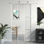 Weiße Schiebetür aus gehärtetem Glas und Aluminium, 76 x 205 cm von , Türen für zu Hause - Ref: Foro24-155216, Preis: 164,16 ...