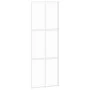 White tempered glass and aluminum sliding door 76x205 cm by , Doors for the home - Ref: Foro24-155216, Price: 160,63 €, Disco...
