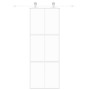 Weiße Schiebetür aus gehärtetem Glas und Aluminium, 76 x 205 cm von , Türen für zu Hause - Ref: Foro24-155216, Preis: 164,16 ...