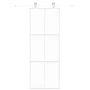 White tempered glass and aluminum sliding door 76x205 cm by , Doors for the home - Ref: Foro24-155216, Price: 160,63 €, Disco...