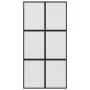 Schiebetür aus gehärtetem Glas und schwarzem Aluminium, 102,5 x 205 cm von , Türen für zu Hause - Ref: Foro24-155209, Preis: ...
