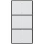 Schiebetür aus gehärtetem Glas und schwarzem Aluminium, 102,5 x 205 cm von , Türen für zu Hause - Ref: Foro24-155209, Preis: ...