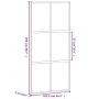 Schiebetür aus gehärtetem Glas und schwarzem Aluminium, 102,5 x 205 cm von , Türen für zu Hause - Ref: Foro24-155209, Preis: ...