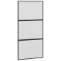 Schiebetür aus gehärtetem Glas und schwarzem Aluminium, 102,5 x 205 cm von , Türen für zu Hause - Ref: Foro24-155200, Preis: ...