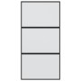 Puerta corredera vidrio templado y aluminio negra 102,5x205 cm de , Puertas para el hogar - Ref: Foro24-155200, Precio: 203,0...