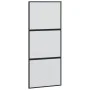 Schwarze Schiebetür aus gehärtetem Glas und Aluminium, 90 x 205 cm von , Türen für zu Hause - Ref: Foro24-155199, Preis: 245,...