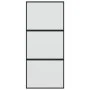 Schwarze Schiebetür aus gehärtetem Glas und Aluminium, 90 x 205 cm von , Türen für zu Hause - Ref: Foro24-155199, Preis: 245,...