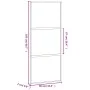 Schwarze Schiebetür aus gehärtetem Glas und Aluminium, 90 x 205 cm von , Türen für zu Hause - Ref: Foro24-155199, Preis: 245,...