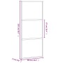 Schwarze Schiebetür aus gehärtetem Glas und Aluminium, 90 x 205 cm von , Türen für zu Hause - Ref: Foro24-155199, Preis: 216,...