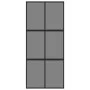 Schwarze Schiebetür aus gehärtetem Glas und Aluminium, 90 x 205 cm von , Türen für zu Hause - Ref: Foro24-155214, Preis: 240,...