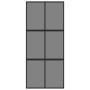 Schwarze Schiebetür aus gehärtetem Glas und Aluminium, 90 x 205 cm von , Türen für zu Hause - Ref: Foro24-155214, Preis: 222,...