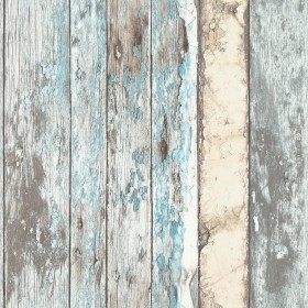 DUTCH WALLCOVERINGS Blaue Holzstücktapete PE10012 von DUTCH WALLCOVERINGS, Bemaltes Papier - Ref: Foro24-422370, Preis: 30,54...