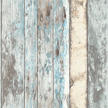 DUTCH WALLCOVERINGS Blaue Holzstücktapete PE10012 von DUTCH WALLCOVERINGS, Bemaltes Papier - Ref: Foro24-422370, Preis: 30,54...