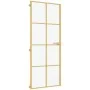 Golden interior door tempered glass and aluminum 93x201.5cm by , Doors for the home - Ref: Foro24-155146, Price: 173,37 €, Di...
