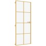 Goldene Innentür aus gehärtetem Glas und Aluminium, 93 x 201,5 cm von , Türen für zu Hause - Ref: Foro24-155146, Preis: 175,6...