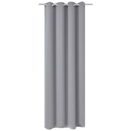 Cortina opaca con ojales de metal 270x245 cm gris de vidaXL, Cortinas y visillos - Ref: Foro24-132206, Precio: 33,05 €, Descu...