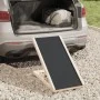 Hunderampe aus massivem grauem Tannenholz 70x35 cm von , Stufen und Rampen für Haustiere - Ref: Foro24-172418, Preis: 47,11 €...