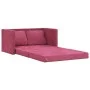 Sofá cama de suelo 2 en 1 terciopelo rojo tinto 122x204x55 cm de , Sofás - Ref: Foro24-353960, Precio: 218,76 €, Descuento: %