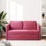 Sofá cama de suelo 2 en 1 terciopelo rojo tinto 122x204x55 cm de , Sofás - Ref: Foro24-353960, Precio: 218,76 €, Descuento: %