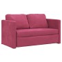 Bodenschlafsofa 2 in 1 roter Samt 122x204x55 cm von , Sofas - Ref: Foro24-353960, Preis: 223,04 €, Rabatt: %