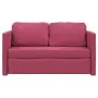 Sofá cama de suelo 2 en 1 terciopelo rojo tinto 122x204x55 cm de , Sofás - Ref: Foro24-353960, Precio: 218,76 €, Descuento: %