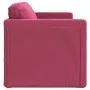 Sofá cama de suelo 2 en 1 terciopelo rojo tinto 122x204x55 cm de , Sofás - Ref: Foro24-353960, Precio: 218,76 €, Descuento: %