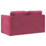 Bodenschlafsofa 2 in 1 roter Samt 122x204x55 cm von , Sofas - Ref: Foro24-353960, Preis: 223,04 €, Rabatt: %