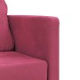 Bodenschlafsofa 2 in 1 roter Samt 122x204x55 cm von , Sofas - Ref: Foro24-353960, Preis: 223,04 €, Rabatt: %