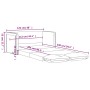 Floor sofa bed 2 in 1 red velvet 122x204x55 cm by , Sofas - Ref: Foro24-353960, Price: 223,04 €, Discount: %