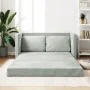 Floor sofa bed 2 in 1 light gray velvet 122x204x55 cm by , Sofas - Ref: Foro24-353957, Price: 228,96 €, Discount: %