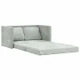 Bodenschlafsofa 2 in 1 hellgrauer Samt 122x204x55 cm von , Sofas - Ref: Foro24-353957, Preis: 228,96 €, Rabatt: %