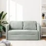 Bodenschlafsofa 2 in 1 hellgrauer Samt 122x204x55 cm von , Sofas - Ref: Foro24-353957, Preis: 228,96 €, Rabatt: %