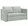 Floor sofa bed 2 in 1 light gray velvet 122x204x55 cm by , Sofas - Ref: Foro24-353957, Price: 228,96 €, Discount: %