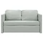 Bodenschlafsofa 2 in 1 hellgrauer Samt 122x204x55 cm von , Sofas - Ref: Foro24-353957, Preis: 228,96 €, Rabatt: %