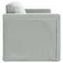 Floor sofa bed 2 in 1 light gray velvet 122x204x55 cm by , Sofas - Ref: Foro24-353957, Price: 228,96 €, Discount: %