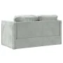 Floor sofa bed 2 in 1 light gray velvet 122x204x55 cm by , Sofas - Ref: Foro24-353957, Price: 228,96 €, Discount: %