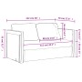 Floor sofa bed 2 in 1 light gray velvet 122x204x55 cm by , Sofas - Ref: Foro24-353957, Price: 230,26 €, Discount: %