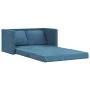 Bodenschlafsofa 2 in 1 blauer Samt 122x204x55 cm von , Sofas - Ref: Foro24-353962, Preis: 224,33 €, Rabatt: %