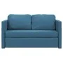 Bodenschlafsofa 2 in 1 blauer Samt 122x204x55 cm von , Sofas - Ref: Foro24-353962, Preis: 224,33 €, Rabatt: %