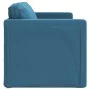 Bodenschlafsofa 2 in 1 blauer Samt 122x204x55 cm von , Sofas - Ref: Foro24-353962, Preis: 224,33 €, Rabatt: %
