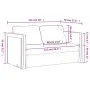 Floor sofa bed 2 in 1 blue velvet 122x204x55 cm by , Sofas - Ref: Foro24-353962, Price: 224,38 €, Discount: %
