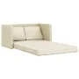 Floor sofa bed 2 in 1 cream synthetic leather 112x174x55 cm by , Sofas - Ref: Foro24-353974, Price: 221,73 €, Discount: %