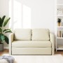 Floor sofa bed 2 in 1 cream synthetic leather 112x174x55 cm by , Sofas - Ref: Foro24-353974, Price: 182,71 €, Discount: %