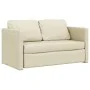 Floor sofa bed 2 in 1 cream synthetic leather 112x174x55 cm by , Sofas - Ref: Foro24-353974, Price: 221,73 €, Discount: %