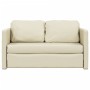 Floor sofa bed 2 in 1 cream synthetic leather 112x174x55 cm by , Sofas - Ref: Foro24-353974, Price: 182,71 €, Discount: %