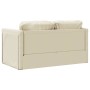 Floor sofa bed 2 in 1 cream synthetic leather 112x174x55 cm by , Sofas - Ref: Foro24-353974, Price: 182,71 €, Discount: %